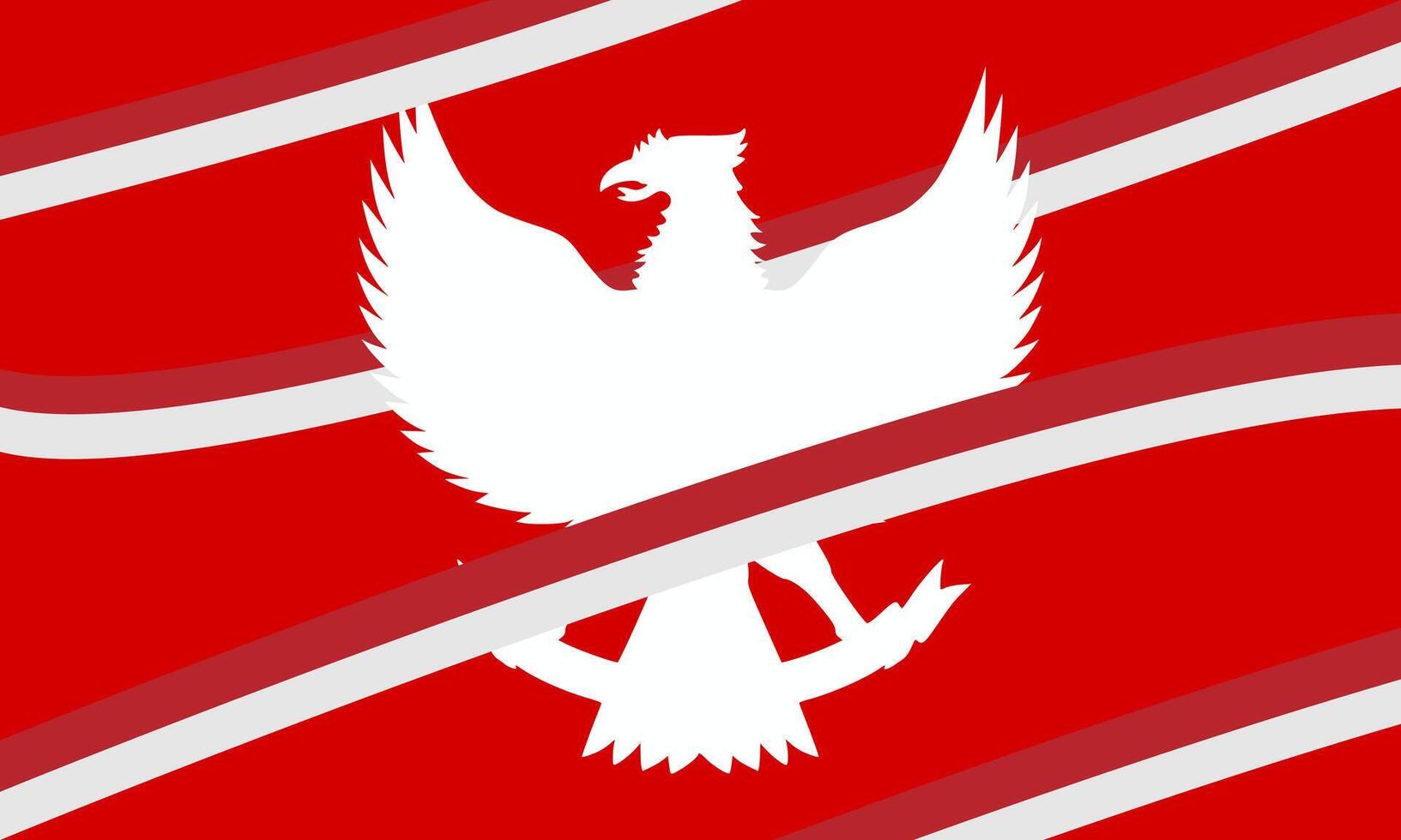 Background Indonesia independence day 17 august and Indonesian national day concept illustration vector