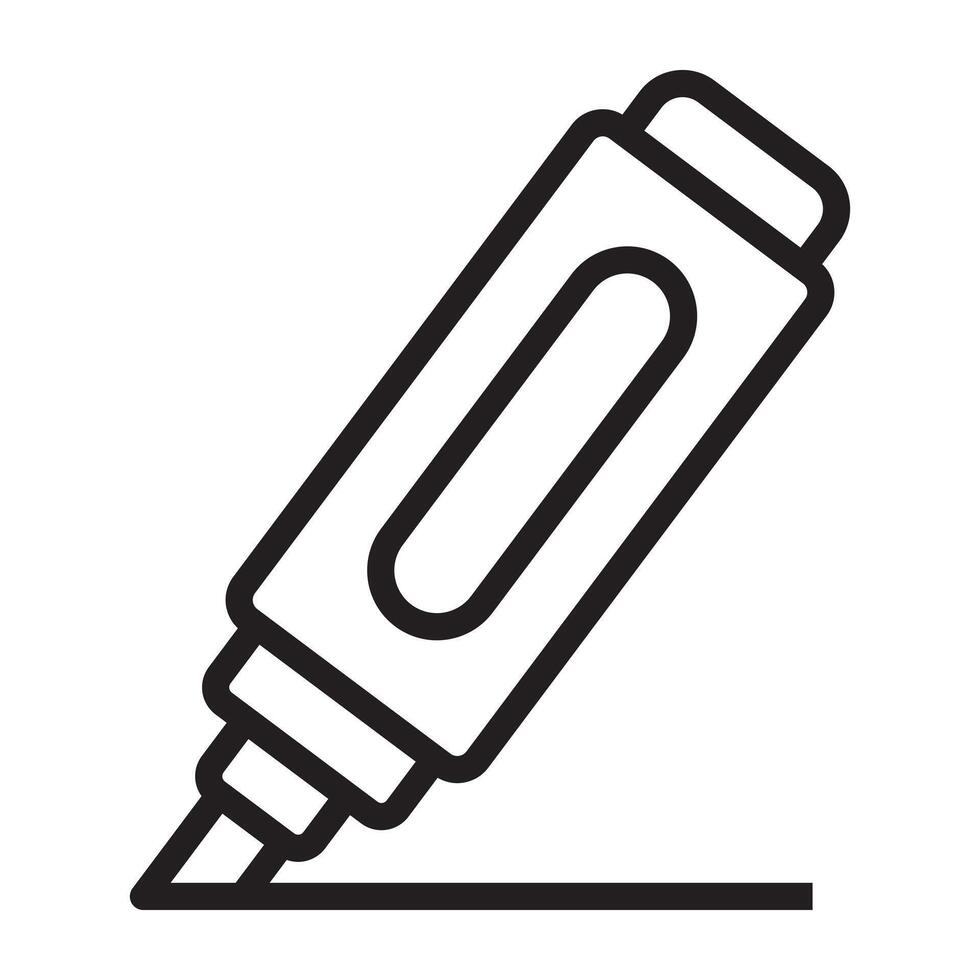 Marker line icon. vector
