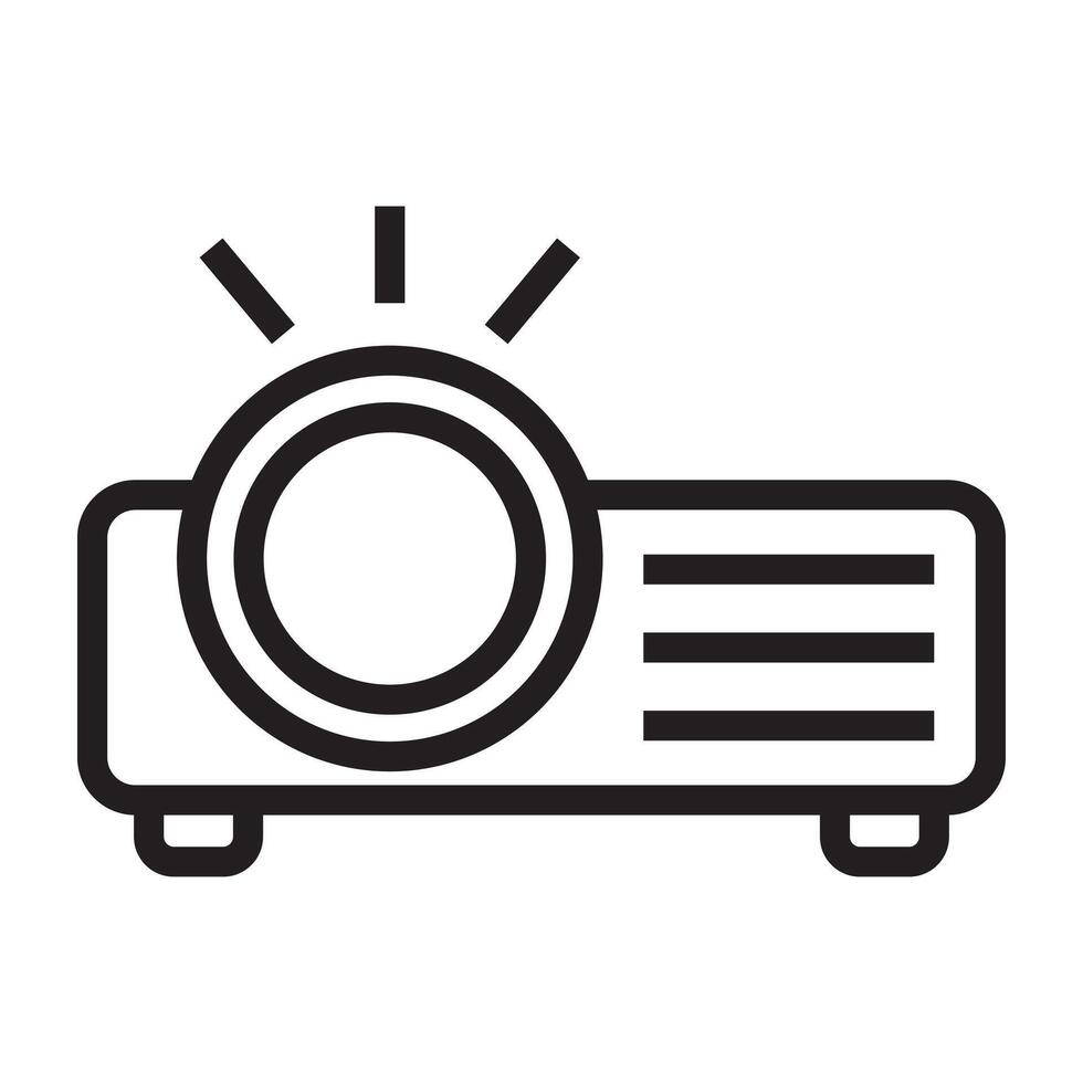 Projector line icon. vector
