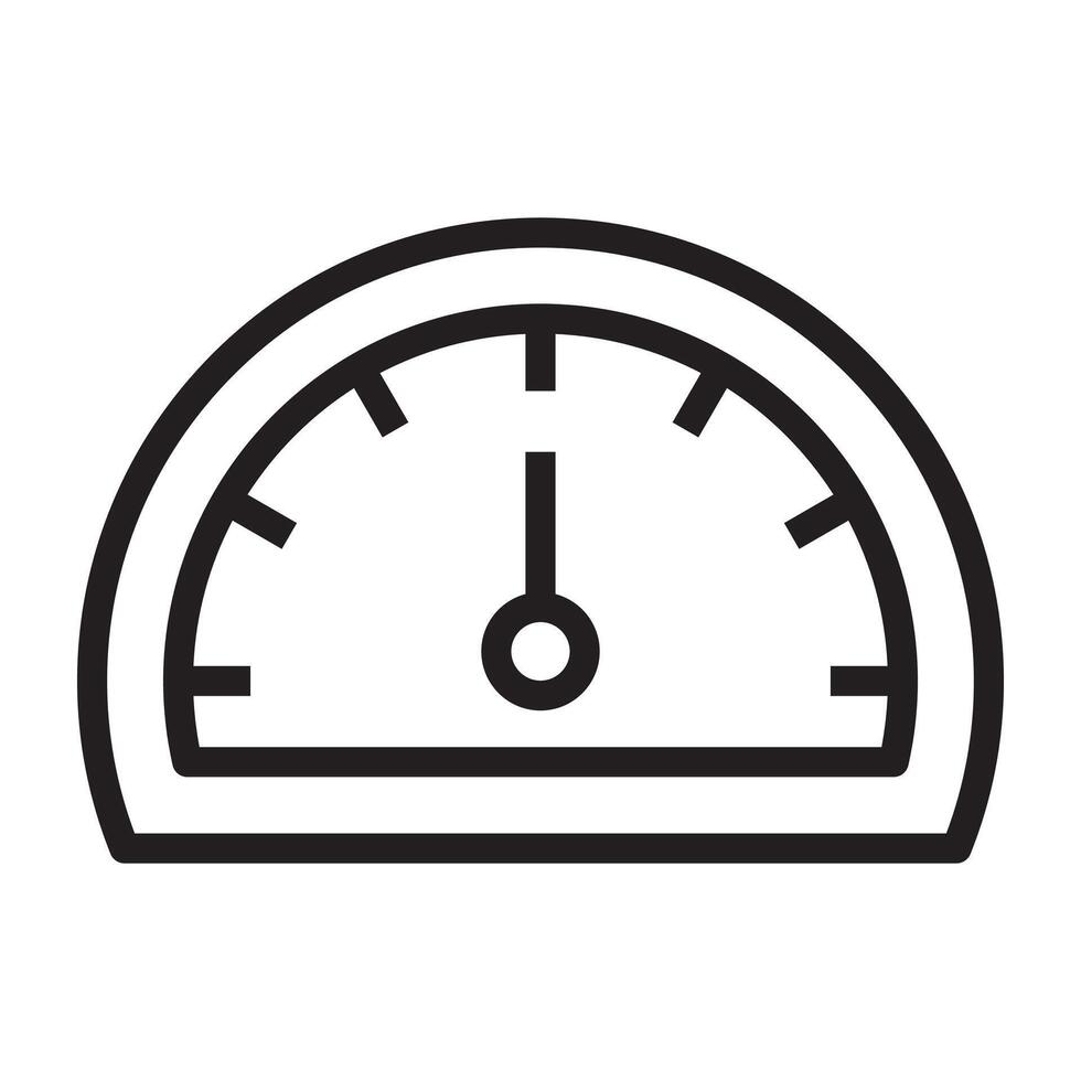 Speedometer line icon. vector