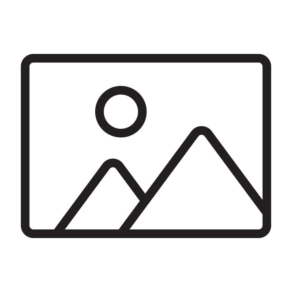 Gallery line icon. vector
