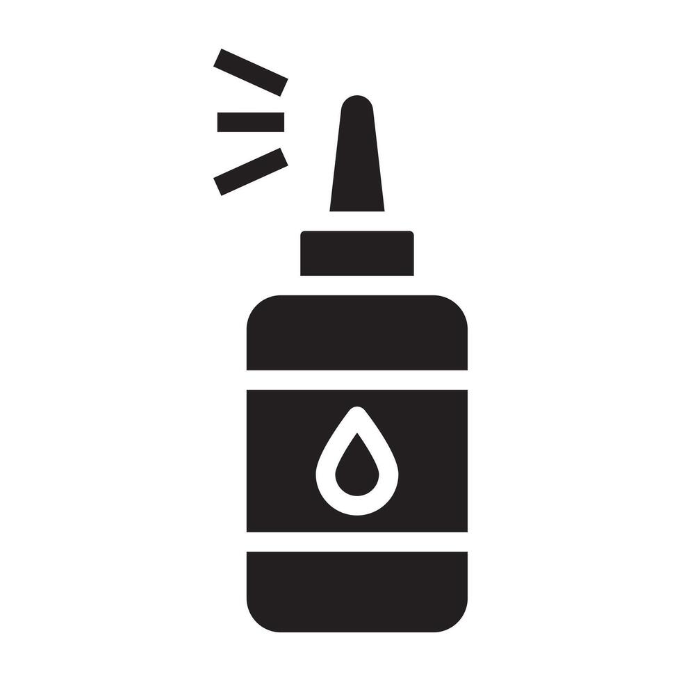 Inhaler line icon. vector