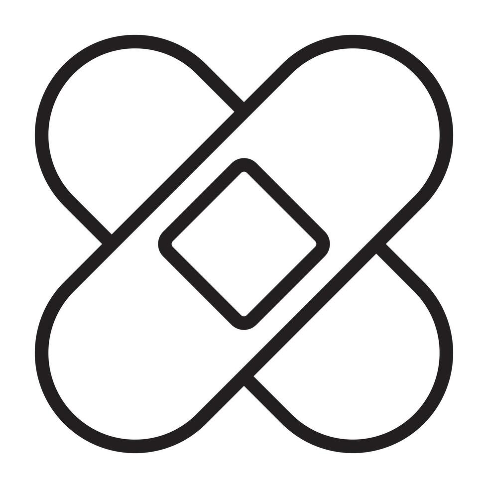 Bandage line icon. vector