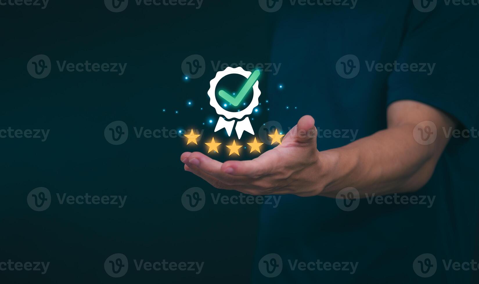 Customer services best excellent business rating experience. Satisfaction survey concept. user gives ratings to service experience on the online application, online marketing, and business processes. photo