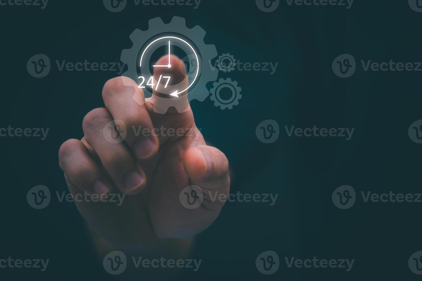 Customer service department and automated customer consultation hotline service provider To solve problems for customers, 24 hours 7 days worldwide online technical support. photo