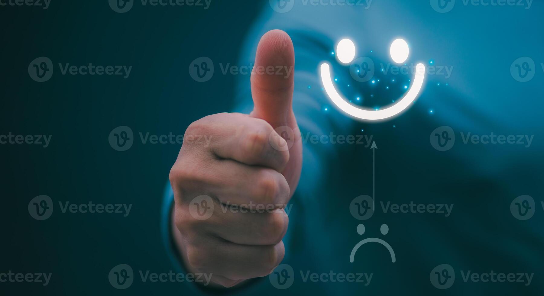 Customer services best excellent business rating experience. Satisfaction survey concept. user gives ratings to service experience on the online application, online marketing, and business processes. photo
