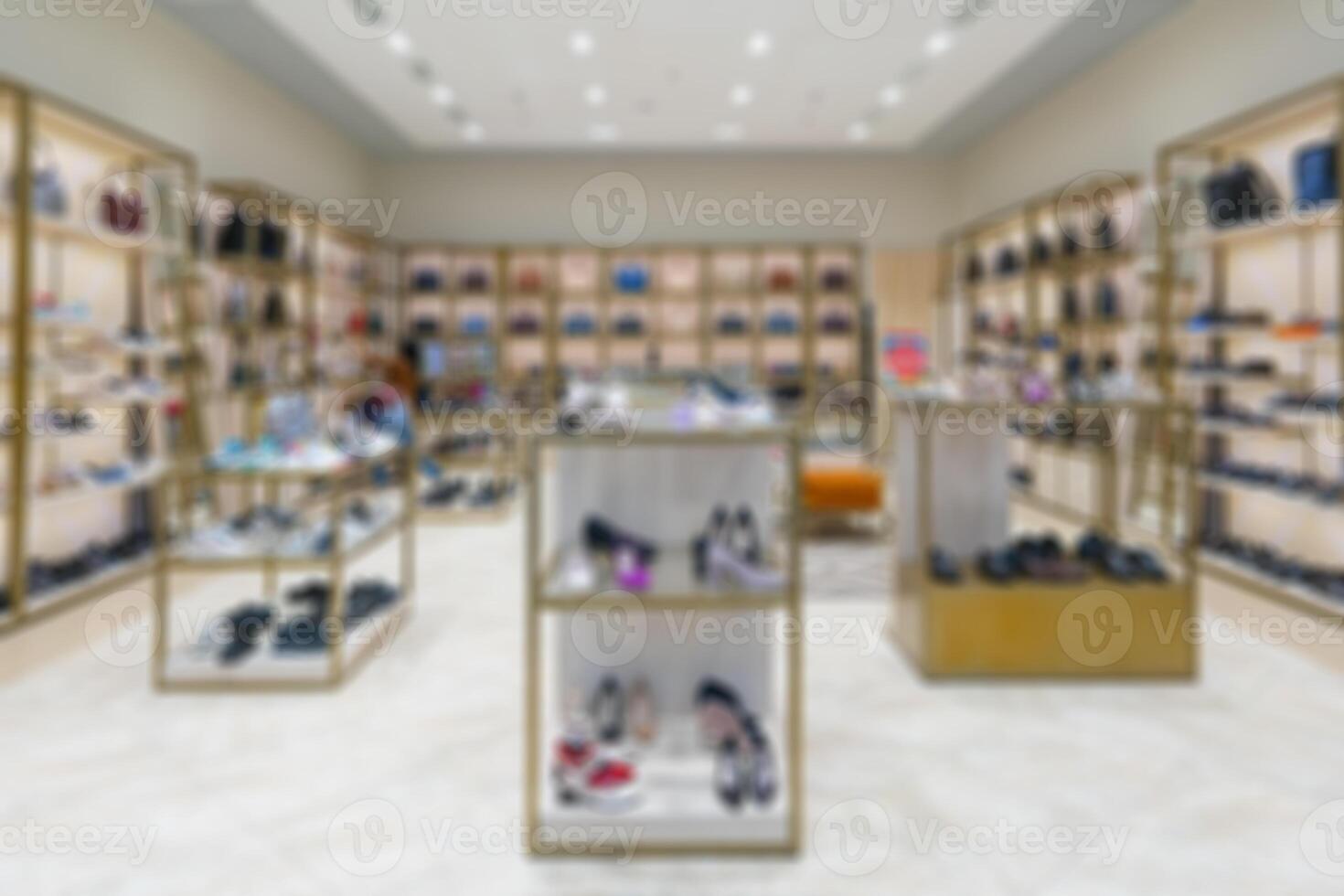 Interior clothing store. Blurred background. photo