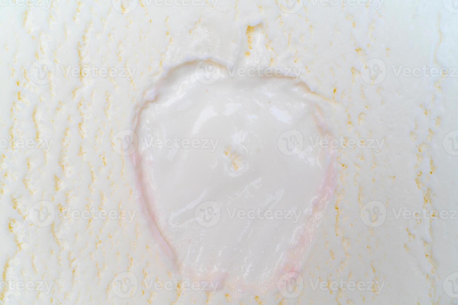 Texture of vanilla ice cream. photo
