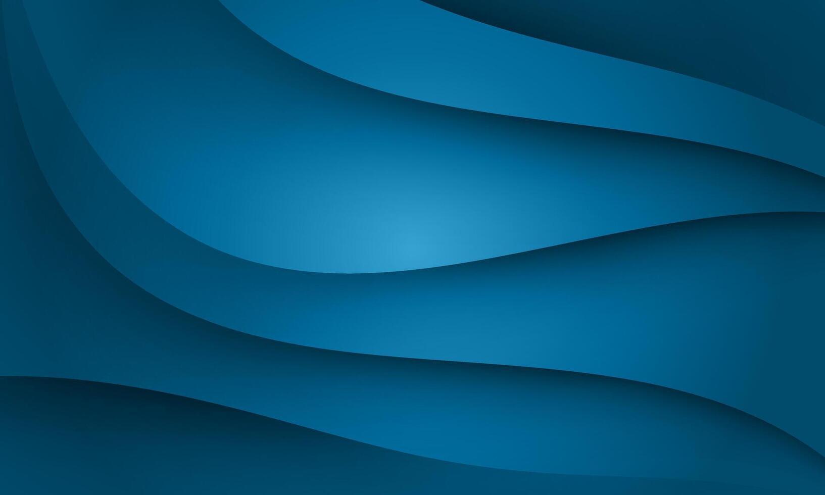 Blue texture 3D papercut layers in gradient banner. Abstract paper cut art background. wave blue. vector