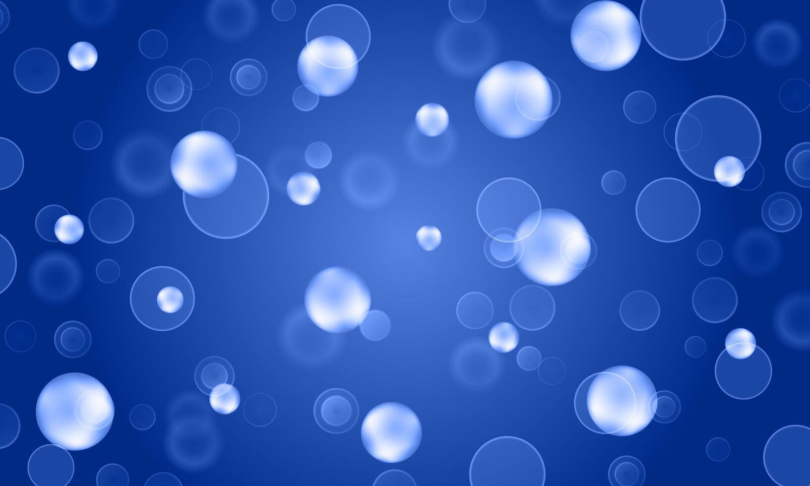 Abstract soft light blue bubble ball background. circle blue drop. gradient blue background. vector