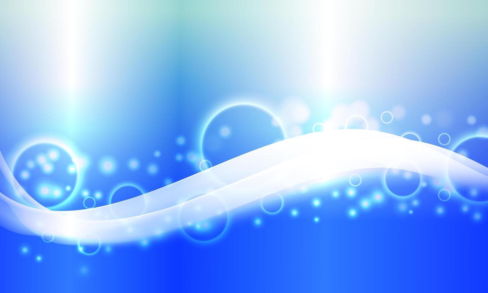 Abstract Background Geometry shapes Circle Bubbles on gradient blue background. soap bubbles. shiny light. vector