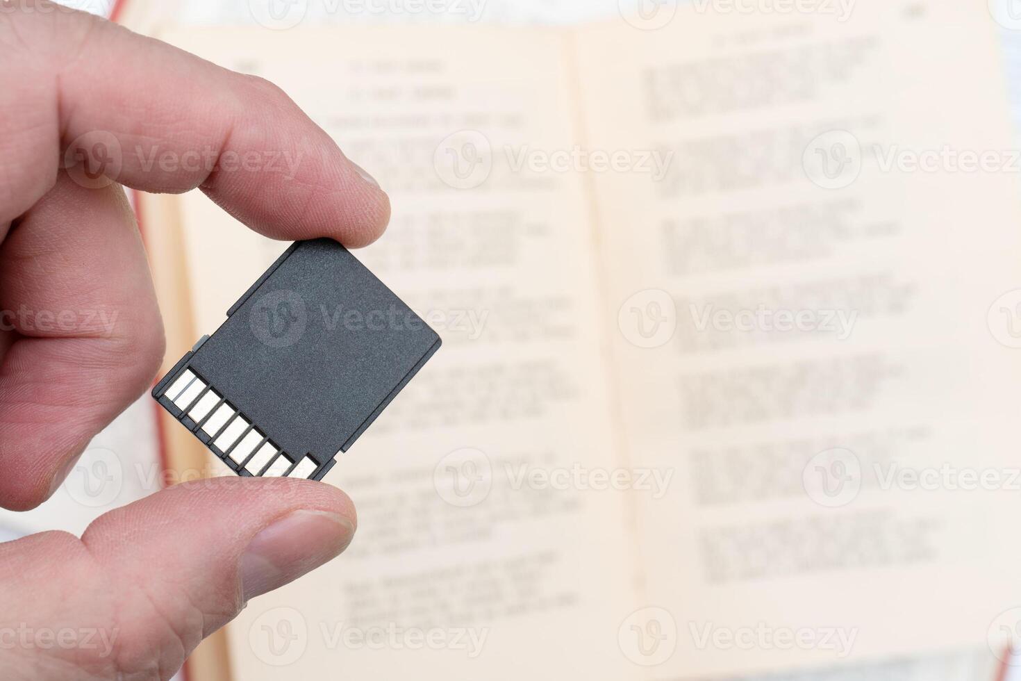 Memory cards for gadgets. Modern storage devices. Digital recording of information. photo