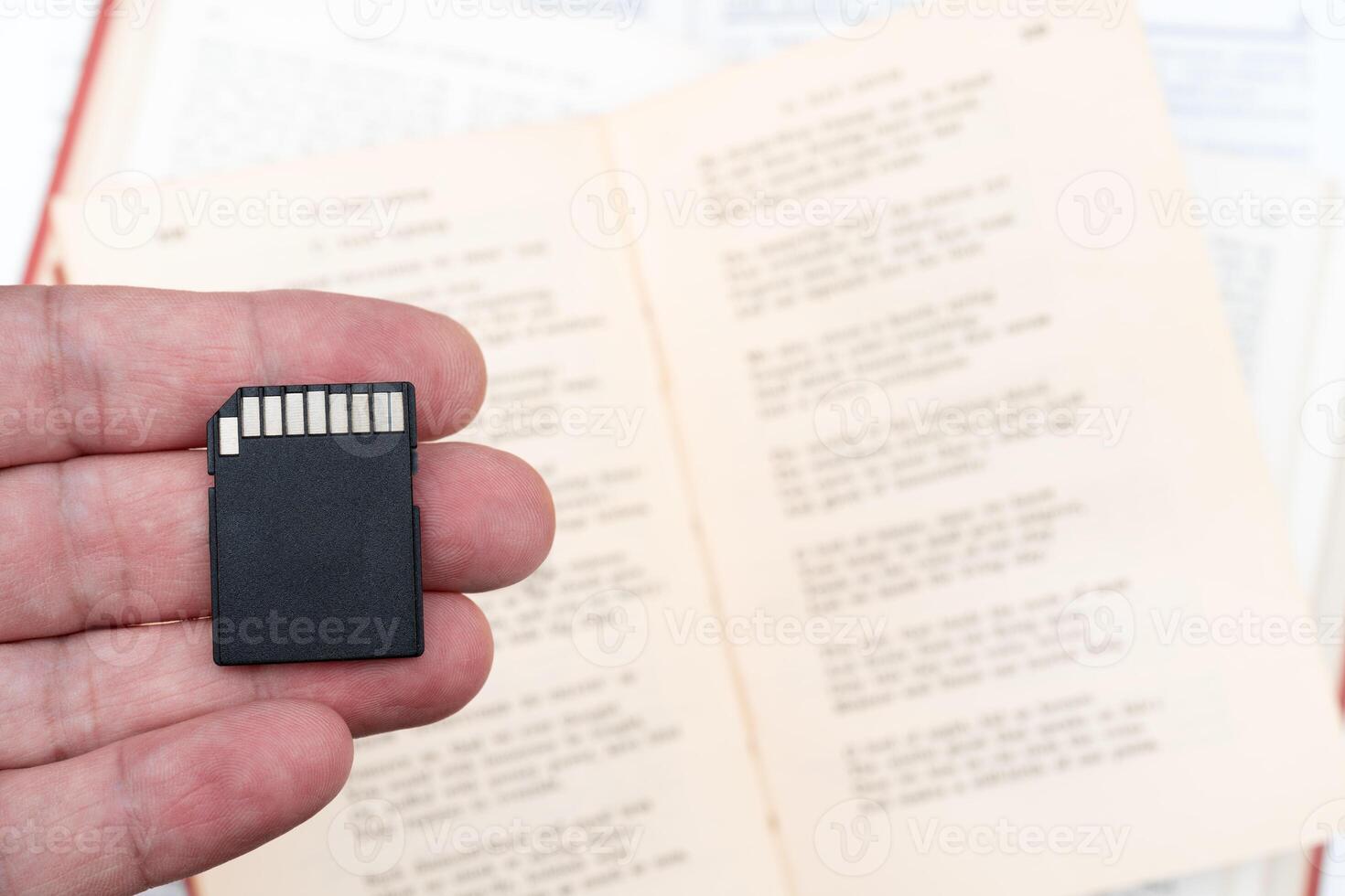 Memory cards for gadgets. Modern storage devices. Digital recording of information. photo
