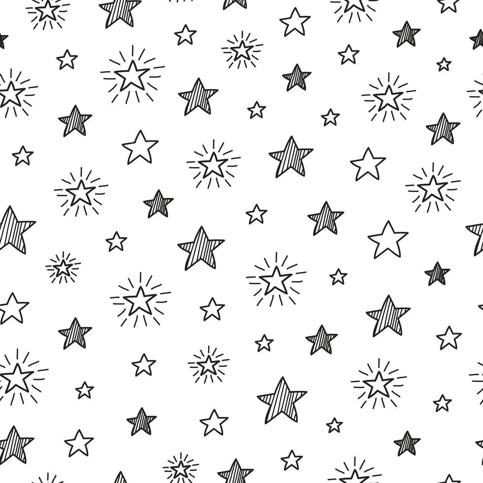 Seamless pattern with stars. vector