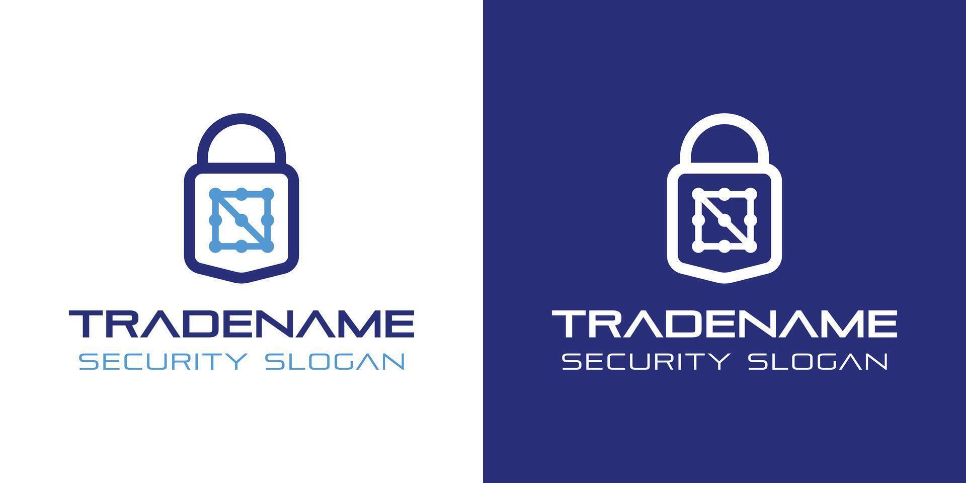 Number 0 Smart Lock Logo, Perfect for Digital Padlock and Residential Security Services vector