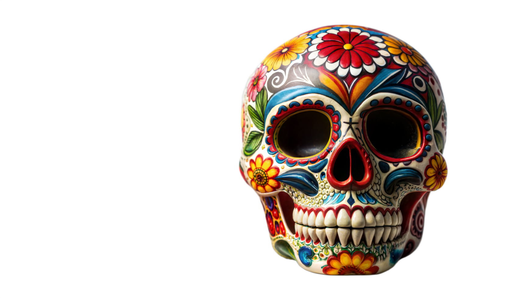 Small Sugar Skull on Transparent Background png