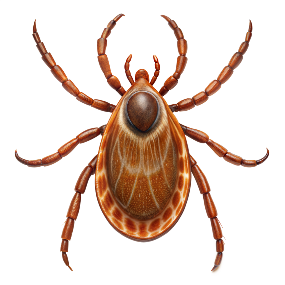 Close-Up of Tick on Transparent Background png
