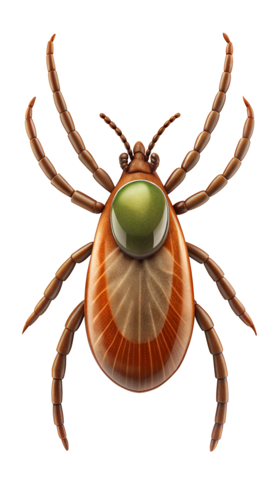 Brown Tick on Transparent Background png
