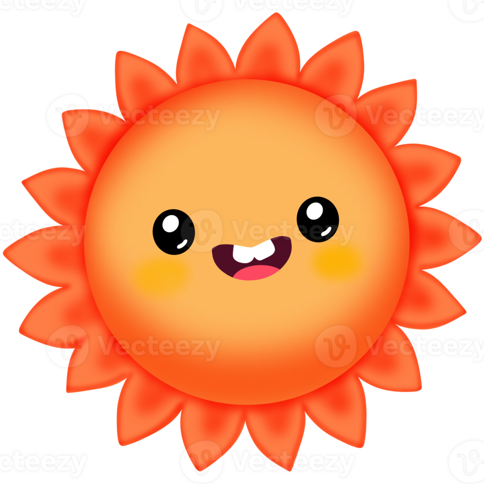 Cartoon the sun png