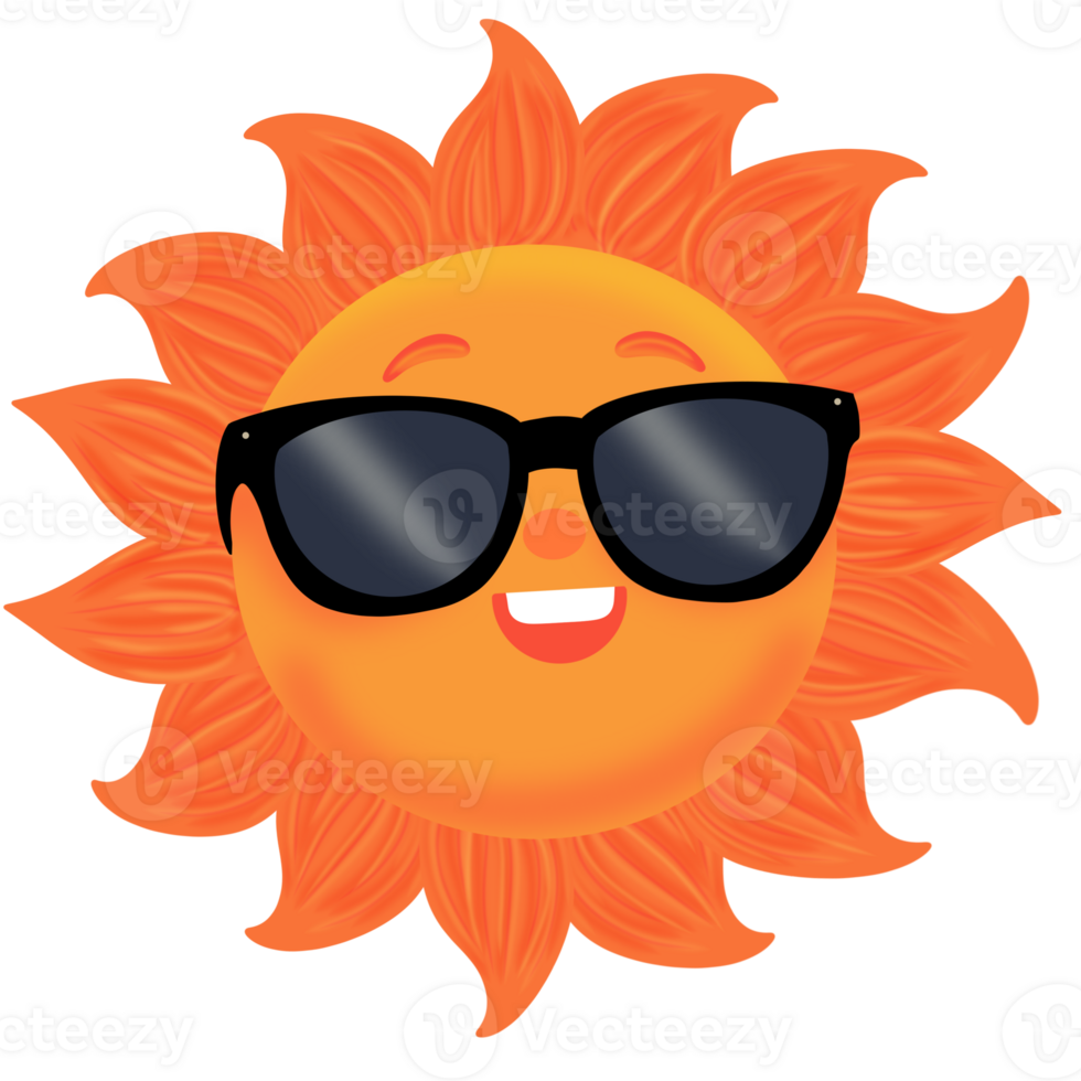 Cartoon the sun png