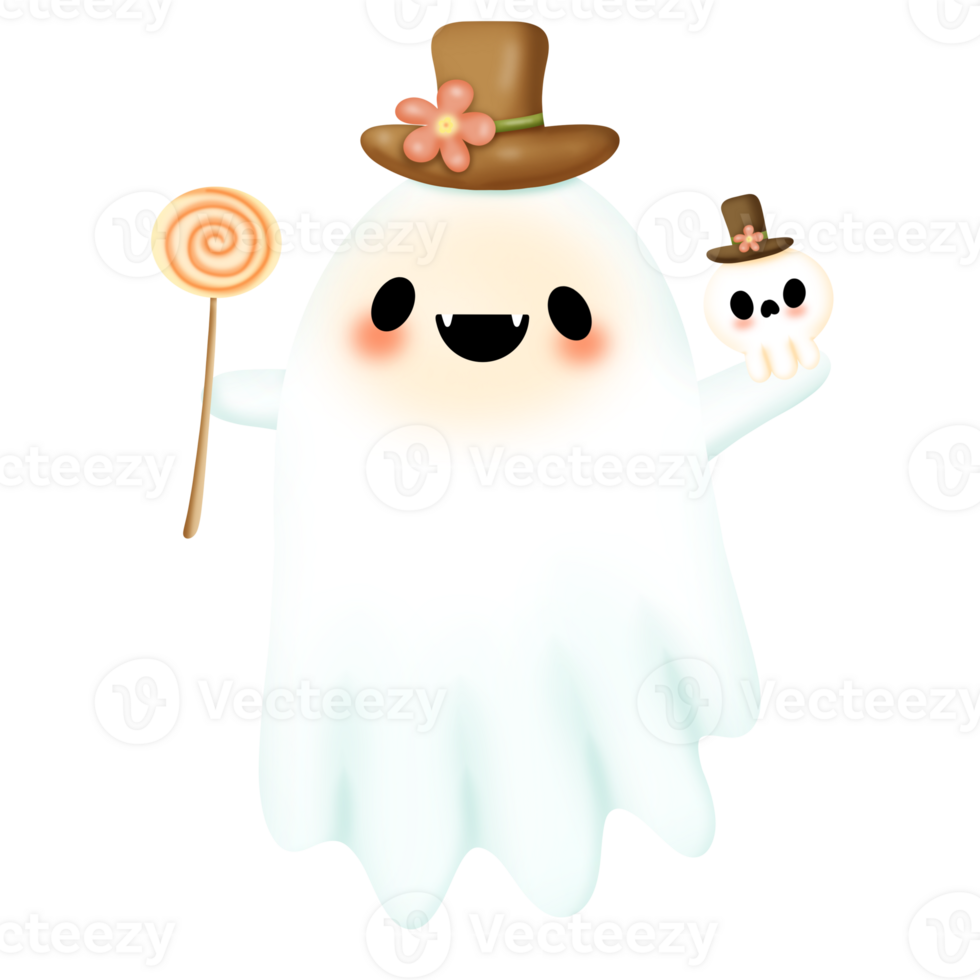 Cute ghost halloween png