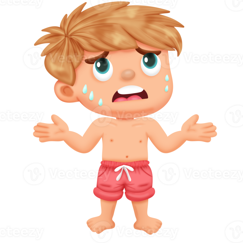 Tired and hot png