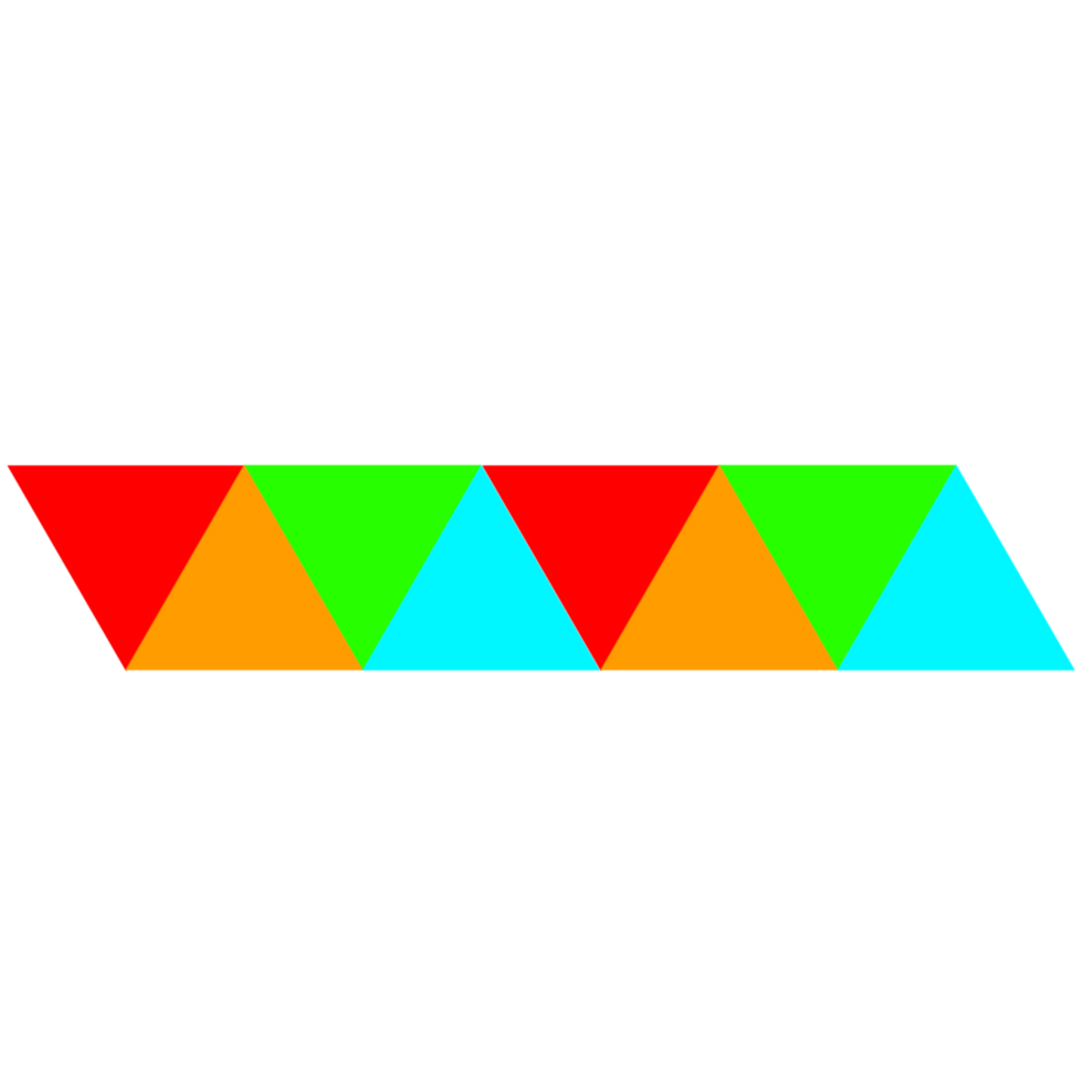 Colorful Triangles on a Transparent Background png