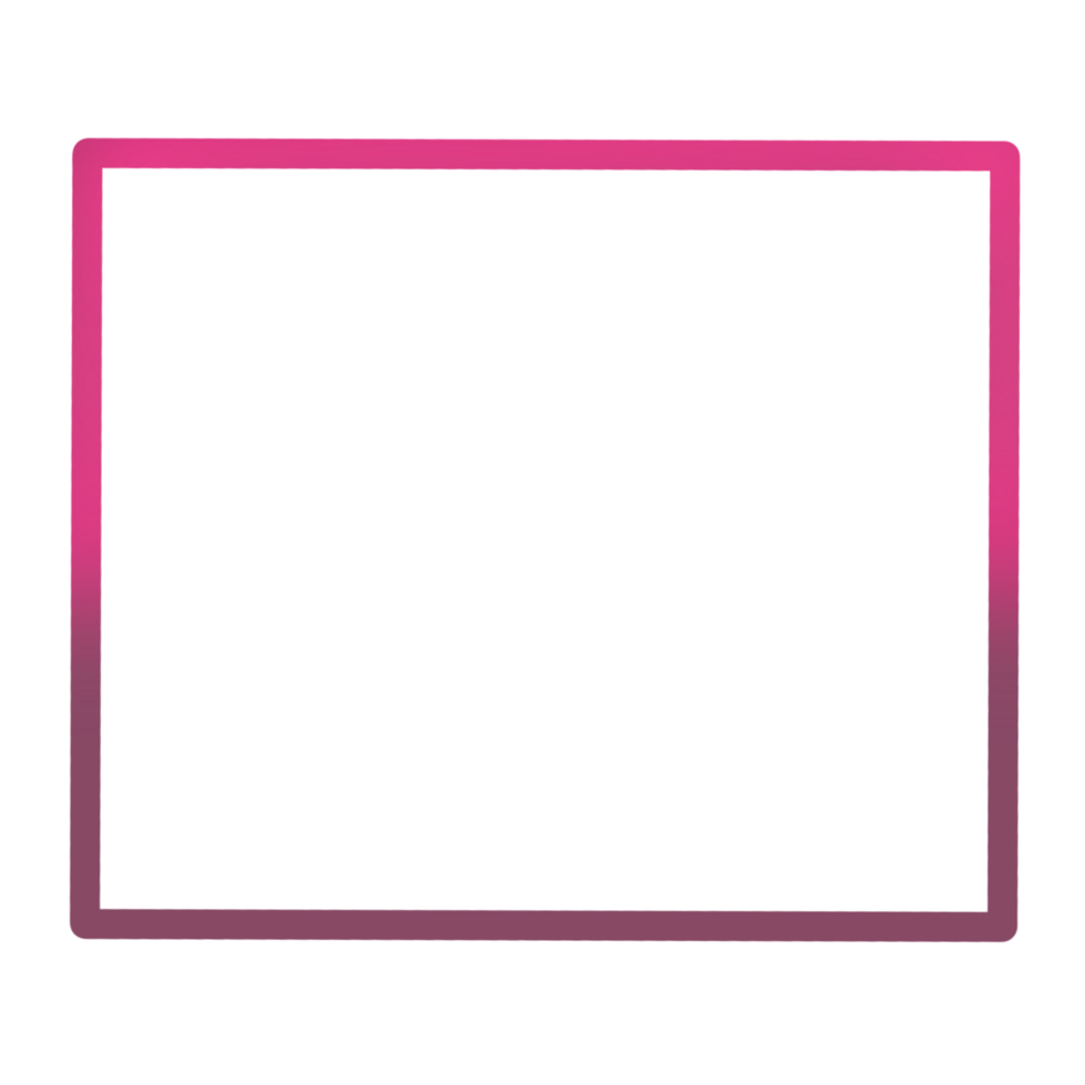 A pink and purple square frame on a transparent background png