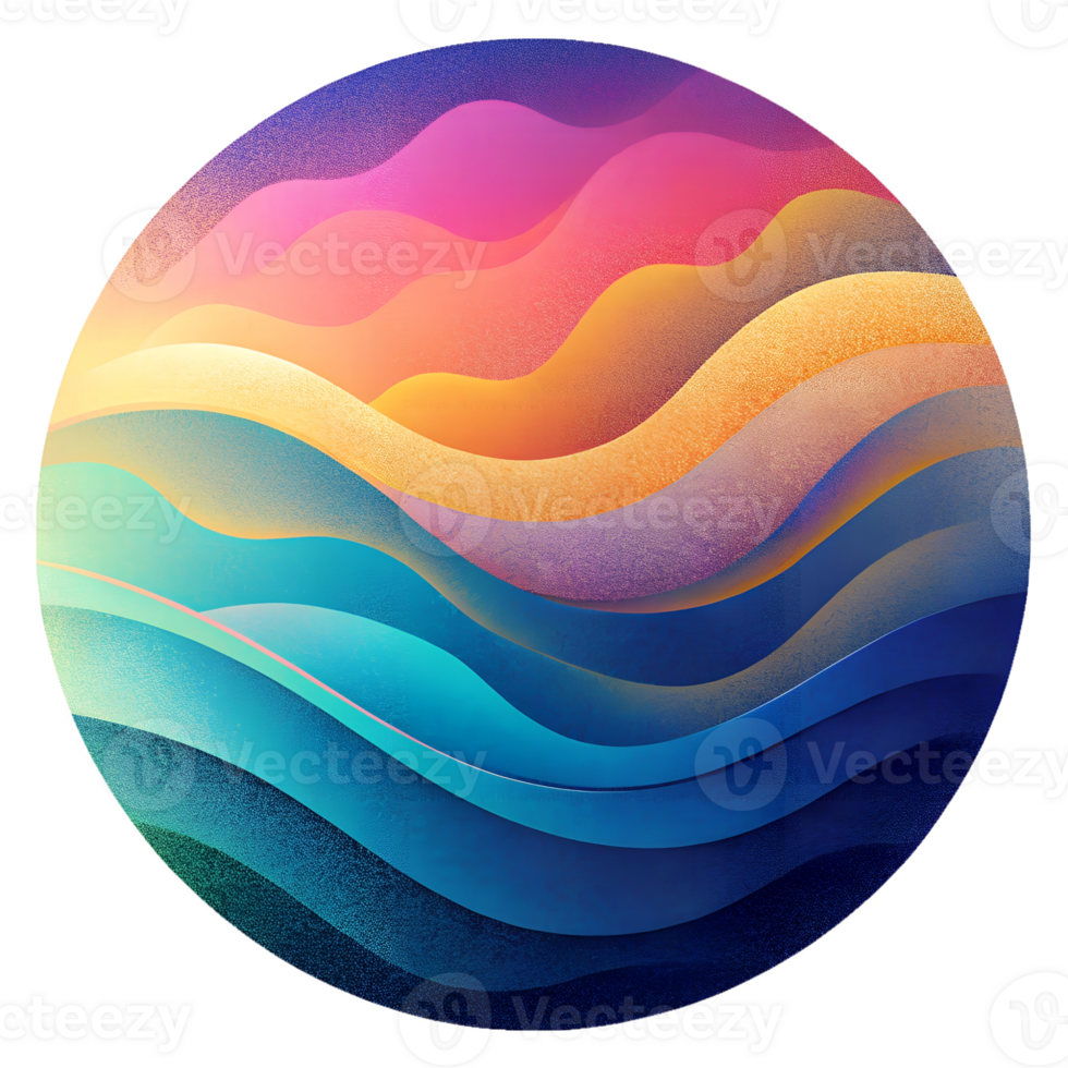 Abstract grains texture with waves png