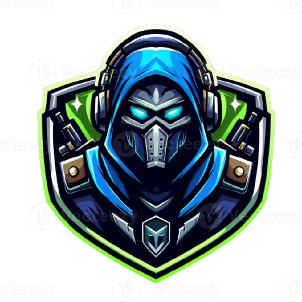 e-sports team gaming mascot logo illustration png