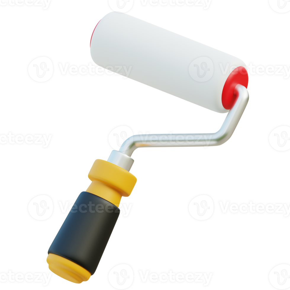 Paint roller 3D icon png