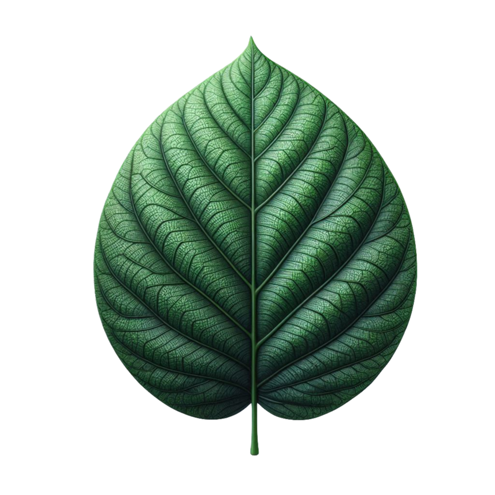 a green leaf on a transparent background png