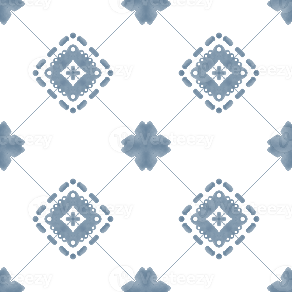 Watercolor Ceramic Navy Blue Tile png