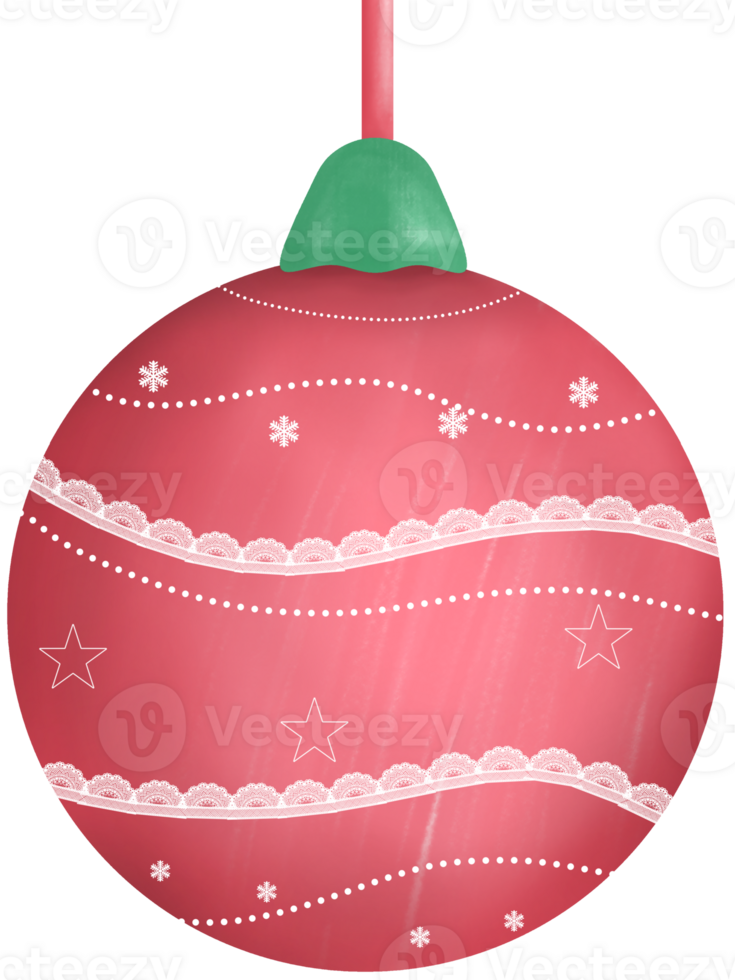 colorful cute Christmas balls png