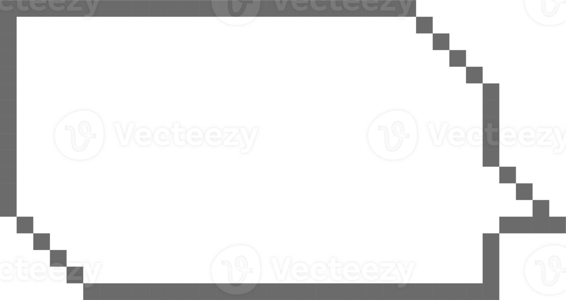8bit retro game pixel speech bubble balloon icon sticker memo keyword planner text box banner png