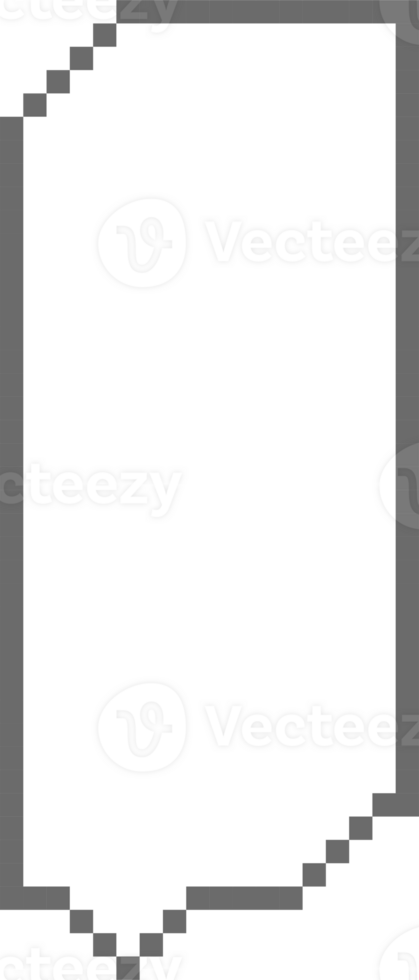 8bit retro game pixel speech bubble balloon icon sticker memo keyword planner text box banner png