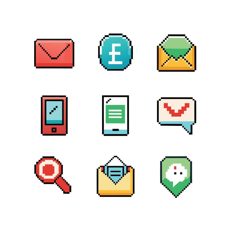 Contact Icon Set Collection Illustration vector