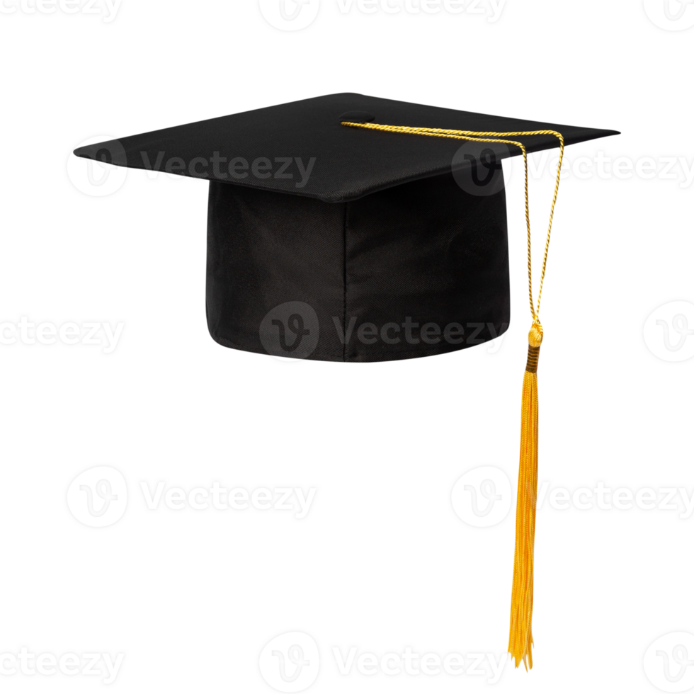 Graduation Hat, cutout, full depth of field png