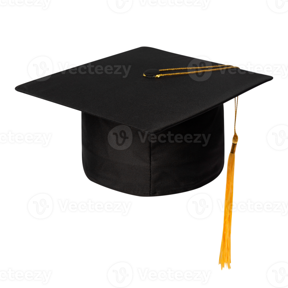Graduation Hat, cutout, full depth of field png