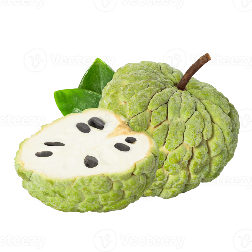 custard apple, cutout, full depth of field png