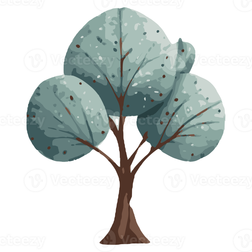 Tree with green leaves png