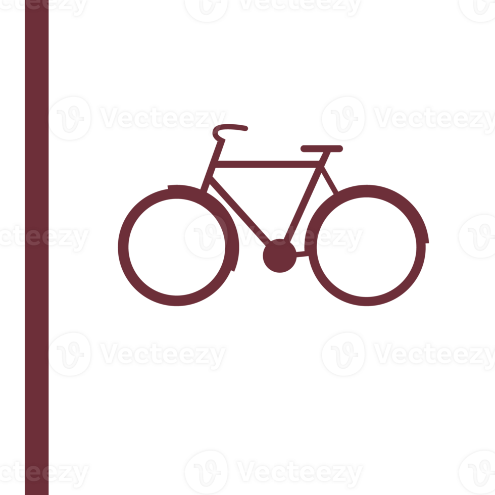 Bike path poster design. Bike path sign png