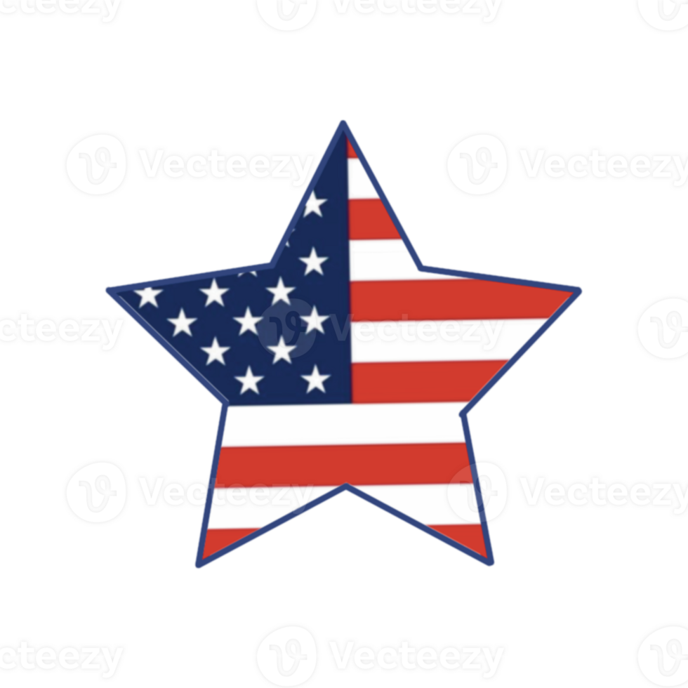 Star Flag for American independence Day png