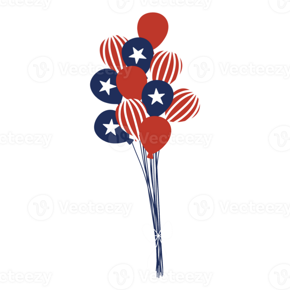USA balloon American independence Day png