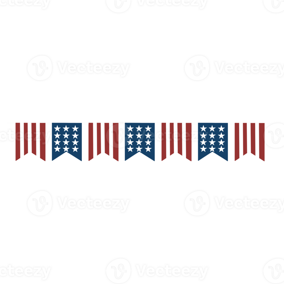 america flag decoration for independence day png