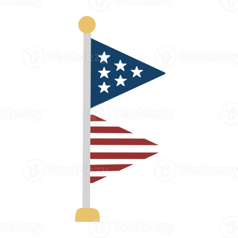 America flag for independence day png