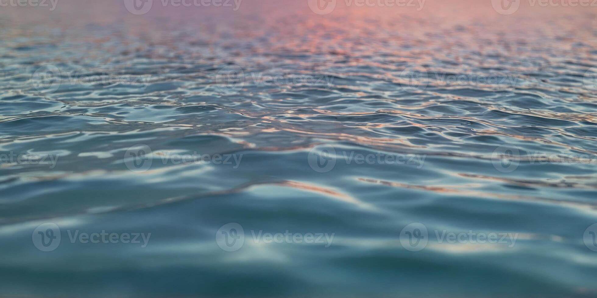 The surface of the water on a soft pastel background gives a feeling of calm. photo