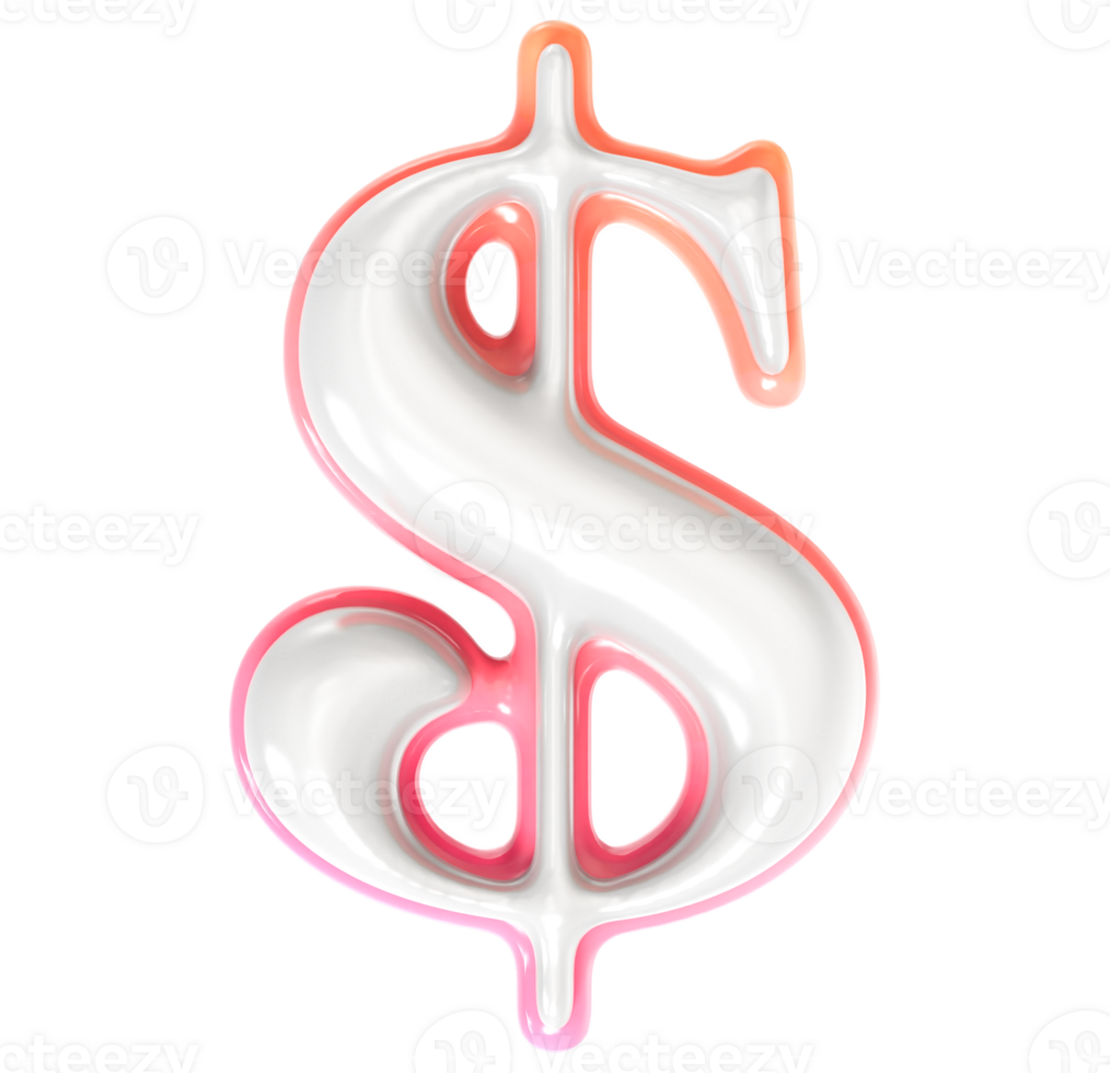 Dollar 3D Render png