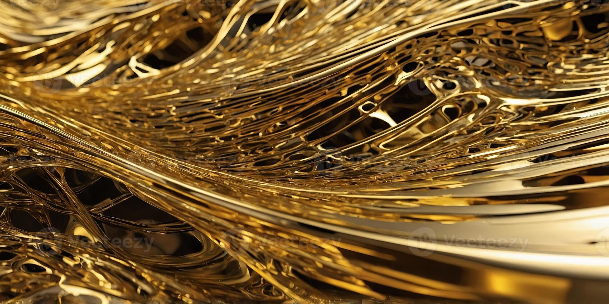 Abstract gold background and square and dynamic waves modern background. photo