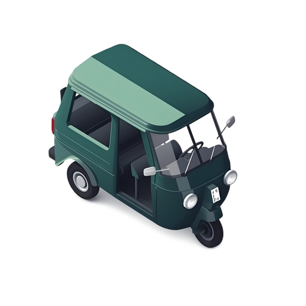 a small green car on a transparent background png